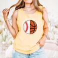 Granny Of Ballers Baseball Basketball Grandma Granny Comfort Colors Tank Top Grey