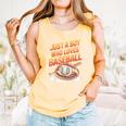 Just A Boy Who Loves Baseball Player Kids Comfort Colors Tank Top Grey