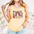 Leopard Baseball Mom Game Day Vibes Mother's Day Comfort Colors Tank Top Grey Leopard Baseball Mom Game Day Vibes Mother's Day Comfort Colors Tank Top Grey