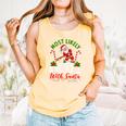 Most Likely To Play Baseball With Santa Christmas Pajamas Comfort Colors Tank Top Grey
