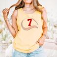 Number 7 Years Baseball 7TH Birthday Comfort Colors Tank Top Grey Number 7 Years Baseball 7TH Birthday Comfort Colors Tank Top Grey