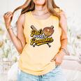 Pat's Pocket Pancakes Baseball Glove Stack Syrup Comfort Colors Tank Top Grey