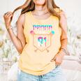 Proud Mom Baseball Player Number 81 Ice Cream Drip Comfort Colors Tank Top Grey
