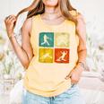 Retro Style Baseball Lover Playing Men Women Kids Baseball Comfort Colors Tank Top Grey