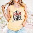 Run I Dare You Baseball Catcher Player Fan Comfort Colors Tank Top Grey Run I Dare You Baseball Catcher Player Fan Comfort Colors Tank Top Grey