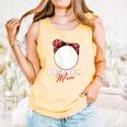 Softball Baseball Mom Floral Tee Mother's Day Comfort Colors Tank Top Grey