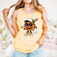 Spooky Jack O Lantern Baseball Halloween Costumes Boys Comfort Colors Tank Top Grey