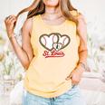 St Louis Leopard Heart Baseball Batter Boys Fan Comfort Colors Tank Top Grey St Louis Leopard Heart Baseball Batter Boys Fan Comfort Colors Tank Top Grey