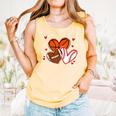 Valentines Baseball Basketball Football Heart Boy Men Comfort Colors Tank Top Grey