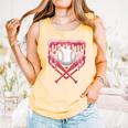 Valentines Baseball Boys Ice Cream Drip Heart Youth Kids Comfort Colors Tank Top Grey