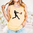 Valentines Day Baseball Batter Silhouette Heart Men Boys Kid Comfort Colors Tank Top Grey Valentines Day Baseball Batter Silhouette Heart Men Boys Kid Comfort Colors Tank Top Grey
