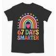 67 Days Smarter Rainbow For Back To School Kids Unisex T-Shirt