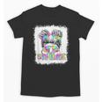 Back To School Hello 5th Grade Cute Messy Bun Tie Dye Girls Unisex T-Shirt