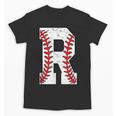 Baseball Alphabet Monogram Initial Letter R Unisex T-Shirt