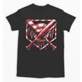 Baseball Candy Cane Christmas Baseball Ice Cream Drip Boys Unisex T-Shirt