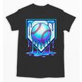 Baseball Drip Ice Cream Blue Glow Melt Ball Graphic Unisex T-Shirt Baseball Drip Ice Cream Blue Glow Melt Ball Graphic Unisex T-Shirt