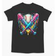 Baseball Player Ice Cream Drip Unisex T-Shirt Baseball Player Ice Cream Drip Unisex T-Shirt