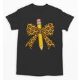 Bow Pencil Leopard First Day Of School Back To School Unisex T-Shirt Bow Pencil Leopard First Day Of School Back To School Unisex T-Shirt