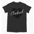 Cardinals Heart Back To School Spirit Unisex T-Shirt