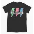 Checkered Principal Lightning Bolt Back To School Unisex T-Shirt
