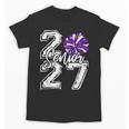 Class Of 2027 Cheer Purple Senior 2027 Back To School Unisex T-Shirt Class Of 2027 Cheer Purple Senior 2027 Back To School Unisex T-Shirt