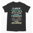 Class 2030 Gaming Freshman Level Unlocked Back To School Unisex T-Shirt