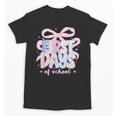 Coquette Bow Happy First Day Of School Back To School Retro Unisex T-Shirt