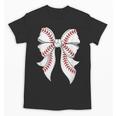 Cute Baseball Coquette Bow For Women Girls Baseball Mama Mom Unisex T-Shirt Cute Baseball Coquette Bow For Women Girls Baseball Mama Mom Unisex T-Shirt