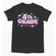 First Day Of 4th Grade Girls Coquette Bow Back To School Unisex T-Shirt First Day Of 4th Grade Girls Coquette Bow Back To School Unisex T-Shirt