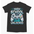 First Day Of High School Level Unlocked Back To School Gamer Unisex T-Shirt First Day Of High School Level Unlocked Back To School Gamer Unisex T-Shirt