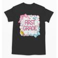 First Grade Back To School Girls Kids Coquette Bows Retro Unisex T-Shirt