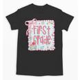 First Grade Coquette Bow Pink Preppy Back To School Girls Unisex T-Shirt