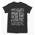 Fourth 4th Grade Typography Back To School Unisex T-Shirt