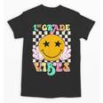 Girls 1st Grade Vibes Smile Face Back To School 1st Grade Unisex T-Shirt Girls 1st Grade Vibes Smile Face Back To School 1st Grade Unisex T-Shirt