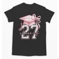 Girls Class Of 2027 Back To School Senior 2027 Coquette Bow Unisex T-Shirt Girls Class Of 2027 Back To School Senior 2027 Coquette Bow Unisex T-Shirt