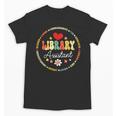 Groovy Librarian School Library Assistant Day Back To School Unisex T-Shirt