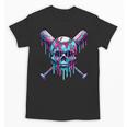 Halloween Baseball Skull Drip Baseball Lifestyle Boy Men Unisex T-Shirt