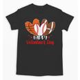 Happy Valentines Day Shirt Boys Basketball Baseball Football Unisex T-Shirt Happy Valentines Day Shirt Boys Basketball Baseball Football Unisex T-Shirt