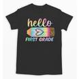 Hello First Grade Back To School Pencil Tie Dye 1st Grade Unisex T-Shirt Hello First Grade Back To School Pencil Tie Dye 1st Grade Unisex T-Shirt