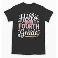 Hello Fourth Grade Back To School Girl Hearts Pink Bow Kids Unisex T-Shirt Hello Fourth Grade Back To School Girl Hearts Pink Bow Kids Unisex T-Shirt