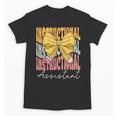 Instructional Assistant Groovy Coquette Bow Back To School Unisex T-Shirt