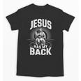 Jesus Has My Back Baseball Faith Motivation Tee Christian Unisex T-Shirt
