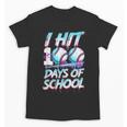 Kids 100 Days Of School 100th Day Baseball Ice Cream Drip Unisex T-Shirt Kids 100 Days Of School 100th Day Baseball Ice Cream Drip Unisex T-Shirt