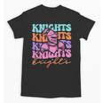 Knights Mascot Back To School Spirit Sports Men Women Groovy Unisex T-Shirt