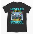 Leveled Up To Middle School Video Gamer Back To School Boys Unisex T-Shirt Leveled Up To Middle School Video Gamer Back To School Boys Unisex T-Shirt