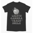 Lights Camera Teach Smile Disco-Ball Back To School Outfit Unisex T-Shirt Lights Camera Teach Smile Disco-Ball Back To School Outfit Unisex T-Shirt