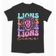 Lion Mascot Back To School Spirit Sports Men Women Groovy Unisex T-Shirt Lion Mascot Back To School Spirit Sports Men Women Groovy Unisex T-Shirt