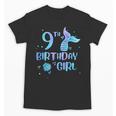 Ninth Birthday Girl Mermaid 9th Toddler's Back To School Unisex T-Shirt