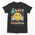 Peace Love Preschool Smile Face Back To School PRESCHOOL Unisex T-Shirt