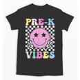 Pre-K Vibes Groovy Back To School PreK Preschool Girls Kids Unisex T-Shirt